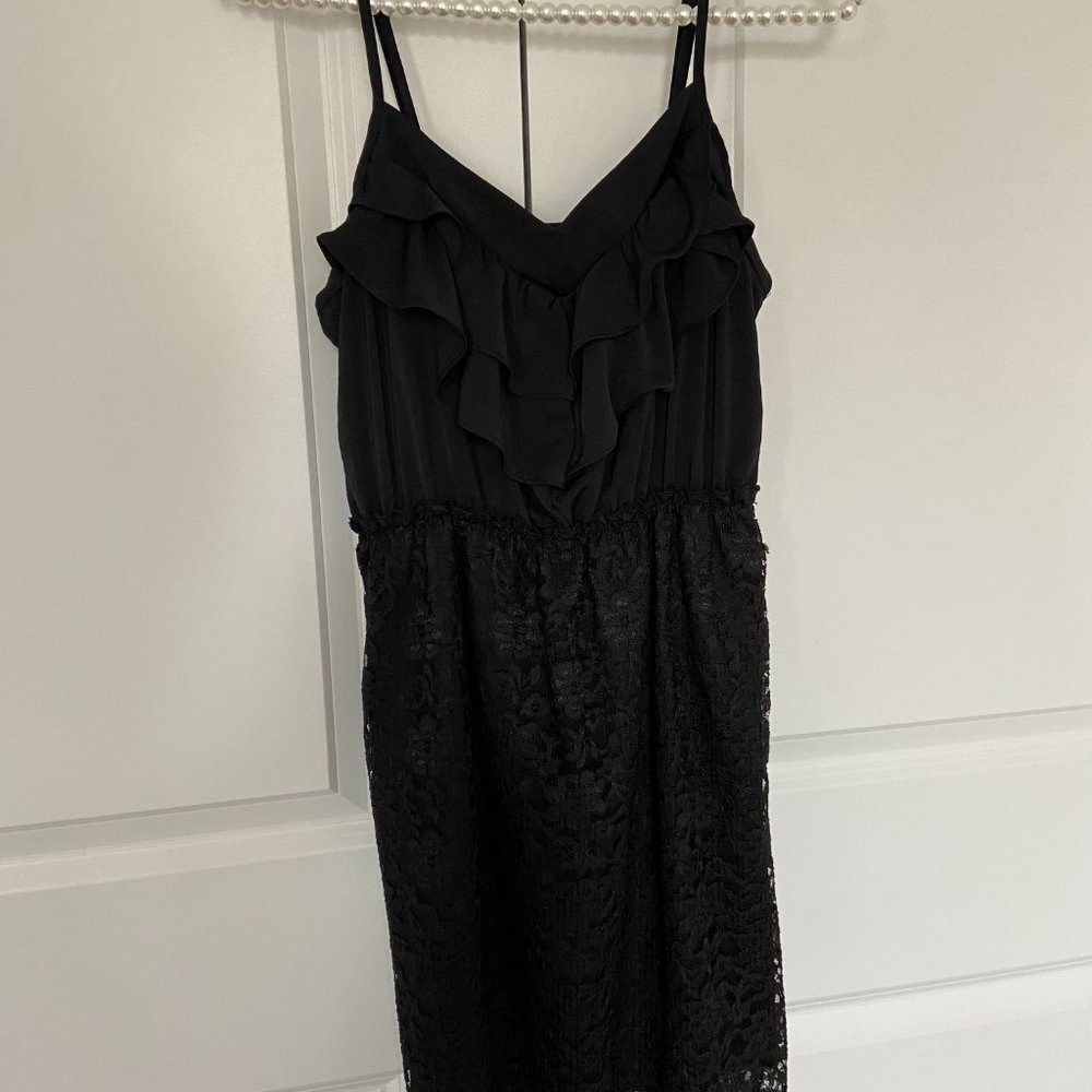 Xhilaration Ruffle Dress with Lace Skirt